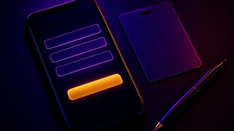 TK95 register form on a smartphone