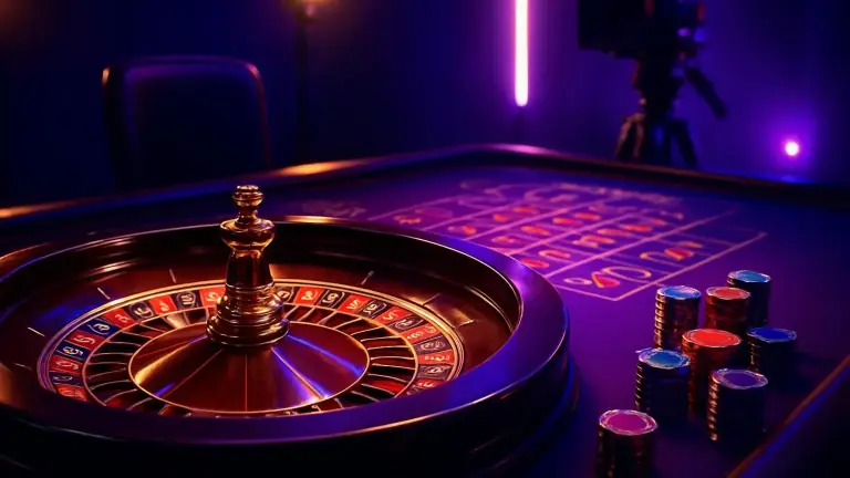 Live dealer at a roulette table in the TK95 live casino